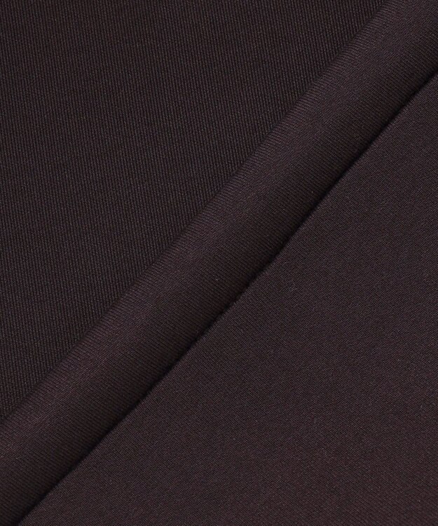 UNFILO L 【野呂佳代さん着用】BEAUTY FORM JERSEY+ ZIPブルゾン ブラウン