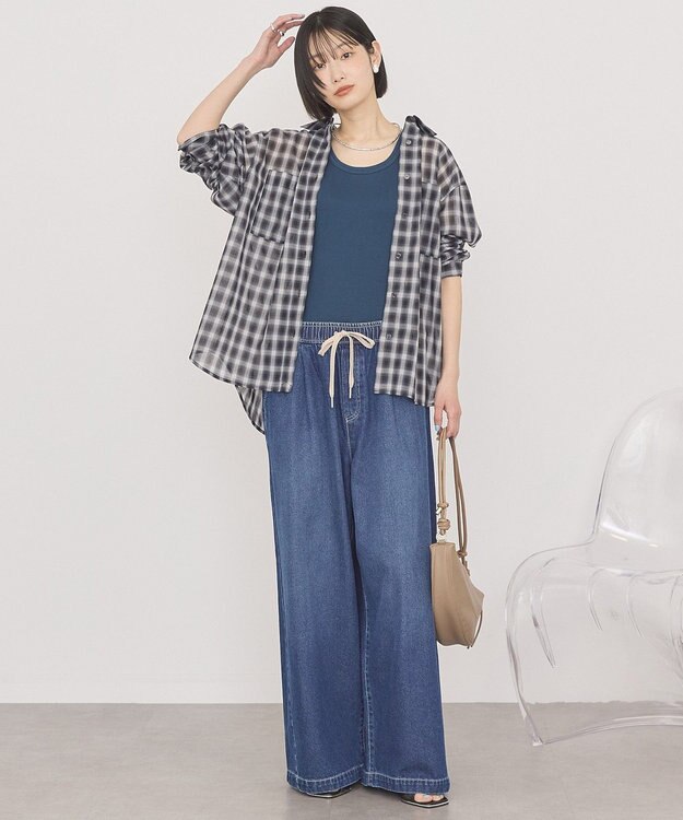 AMERICAN HOLIC 【マルチ機能】アメスリリブタンクトップ Navy