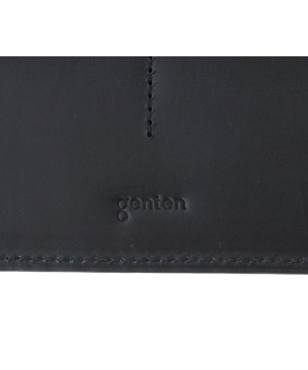 genten スクエアウォレット キップレザー長財布 ノウチャ