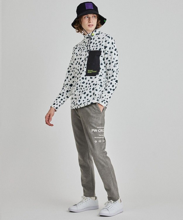 PW CIRCULUS 【MEN】スエードライクテーパードパンツ グレー系