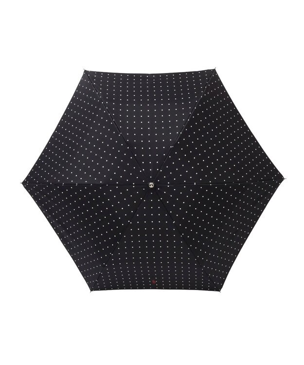 MOONBAT POLO RALPH LAUREN（ポロ ラルフローレン)ドット×ロゴ 雨傘 折りたたみ傘 ブラック