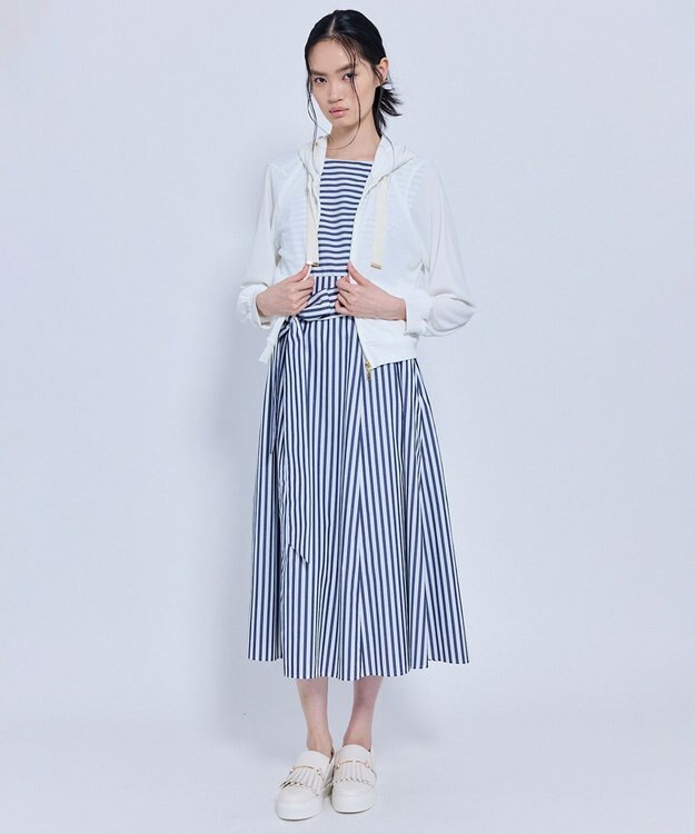 TOCCA 【星風まどかさん着用】STRIPE PARASOL ドレス ネイビー系5