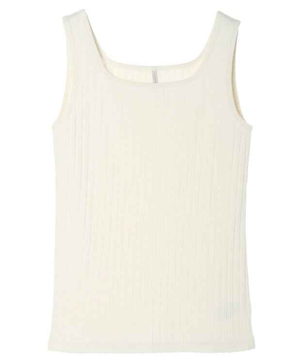 AMERICAN HOLIC 針抜きメッシュタンクトップ Ivory