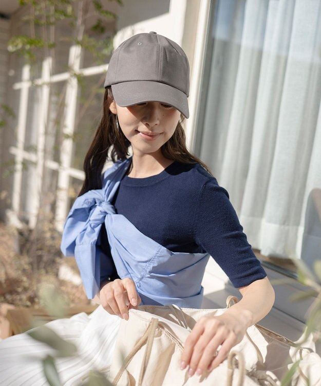 MOONBAT 【新色追加】深さ選べるUVツイルキャップ(かなり深め) つば遮光／洗える／接触冷感／サイズ調整可能 ダークグレー（かなり深め）