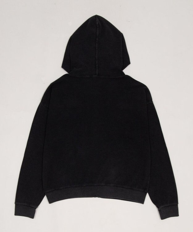 WEGO 【ユニセックス着用ITEM】ワッフルZIPパーカー ブラックその他