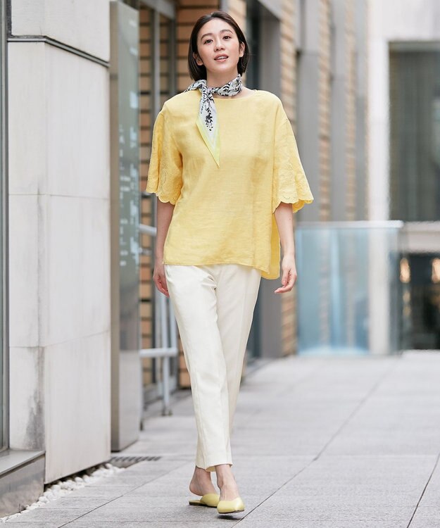 自由区 【CORSO ROMA】フラット ミュール イエロー系