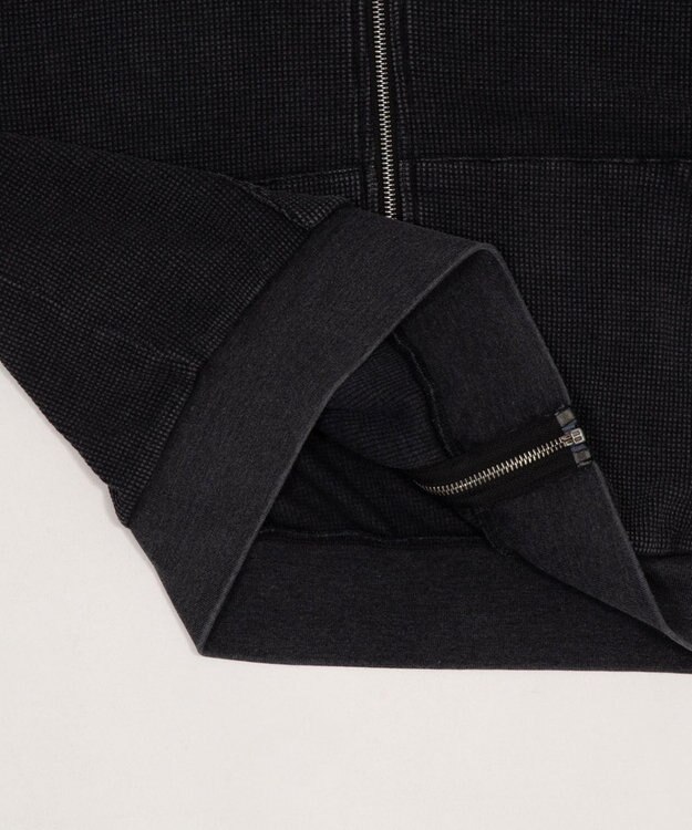 WEGO 【ユニセックス着用ITEM】ワッフルZIPパーカー ブラックその他