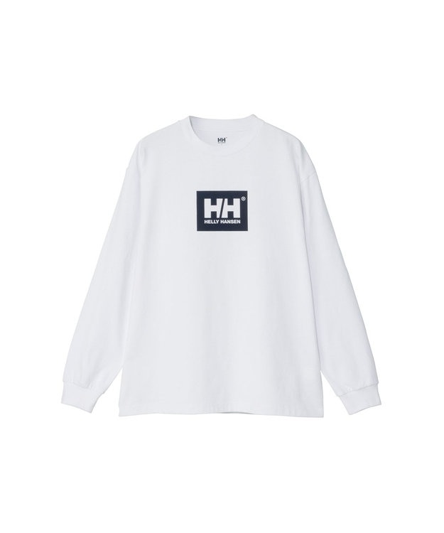 HELLY HANSEN 速乾ロングスリーブ HHロゴティー クリアホワイト