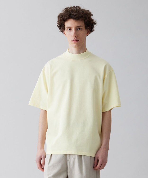 UNFILO MENS 多機能 モックネックＴシャツ イエロー