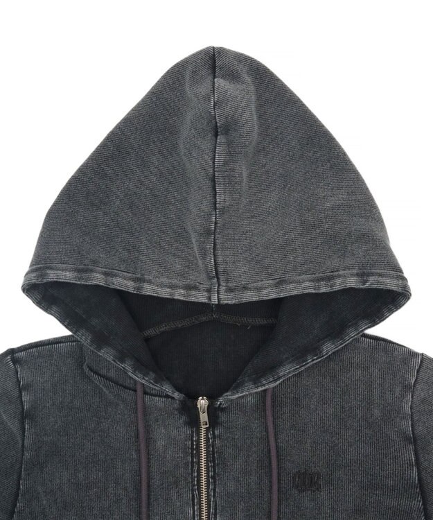 WEGO リブハンソデジップパーカー スミクロ