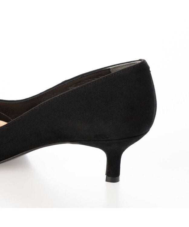 MODE ET JACOMO <MODE ET JACOMO>ポインテッドトゥプレーンパンプス ブラックスエード