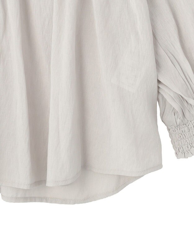 CRAFT STANDARD BOUTIQUE ウ゛ィンテージボイルロングスリーブブラウス Light Gray