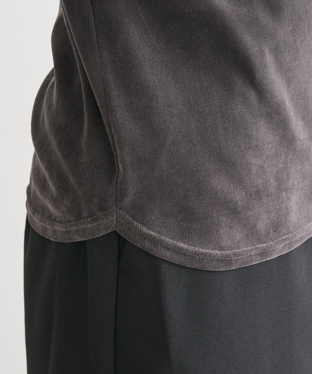 Green Parks ・ＡＮＤＳＥＡＲＣＨ　シアーベロアボトルネックロンＴＥ Charcoal Gray