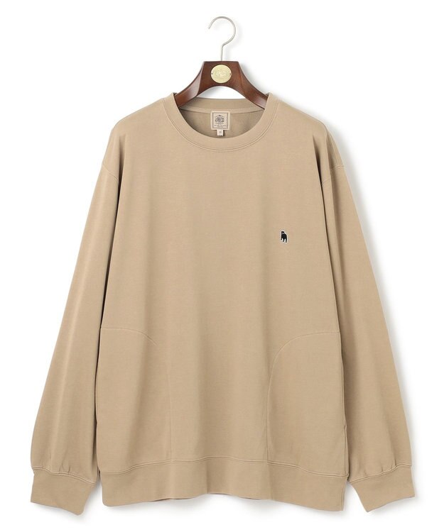 J.PRESS MEN 【KING SIZE】バックブルクルーネック スウェット ベージュ系