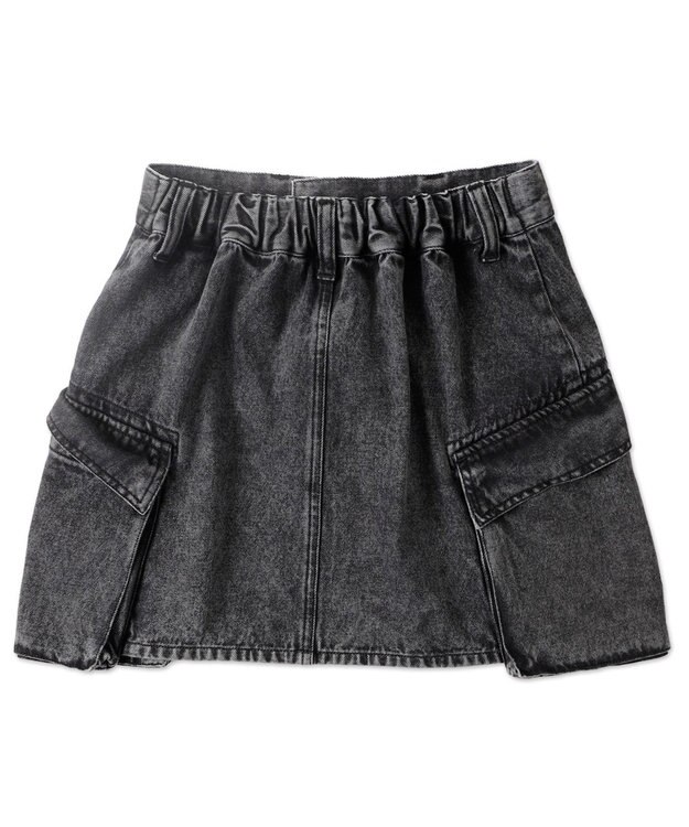 WEGO カーゴポケットデニムミニスカート ブラックその他