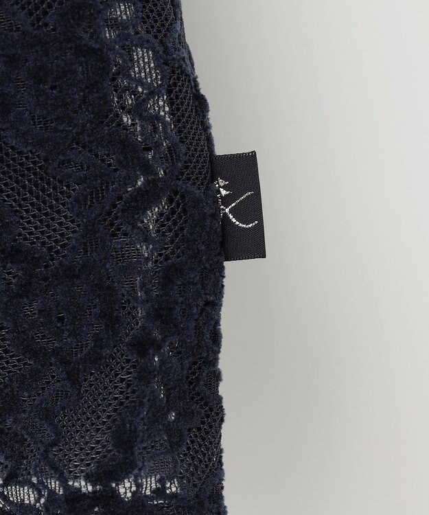 組曲 KIDS 【150-160㎝】スノウレースワンピース ネイビー