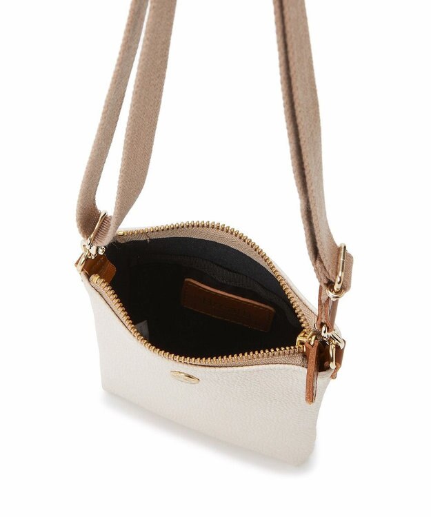 TOPKAPI 【Breath TOPKAPI】SCOTCH GRAIN スコッチグレイン ネオレザー サコッシュ スマホ ショルダーバッグ クリーム