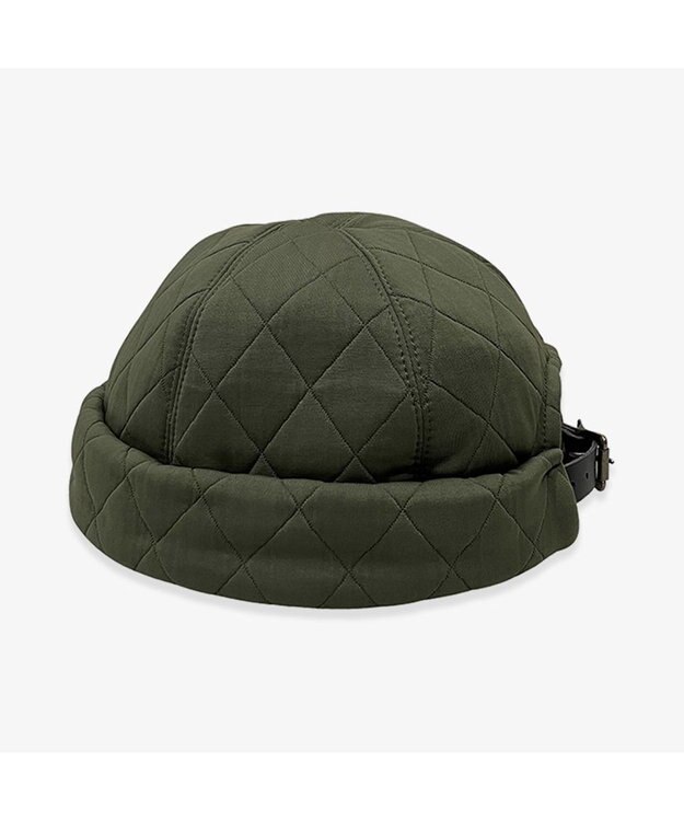 林八百吉商店 un chapeau  キルティングフィッシャーマンキャップ カーキ