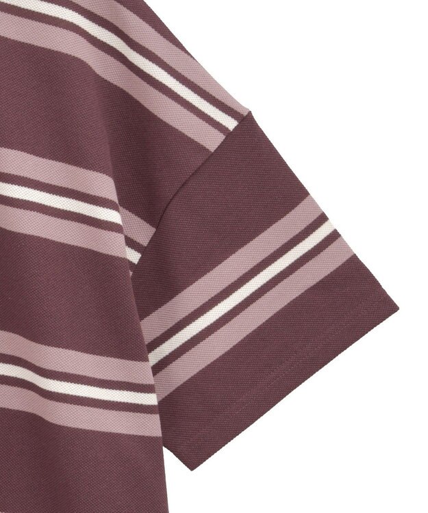 earth music&ecology レトロボーダーラガーミニワンピース Border Pink