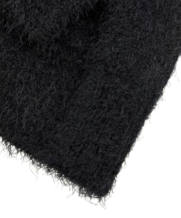 earth music&ecology フェザーUネックニットベスト Black