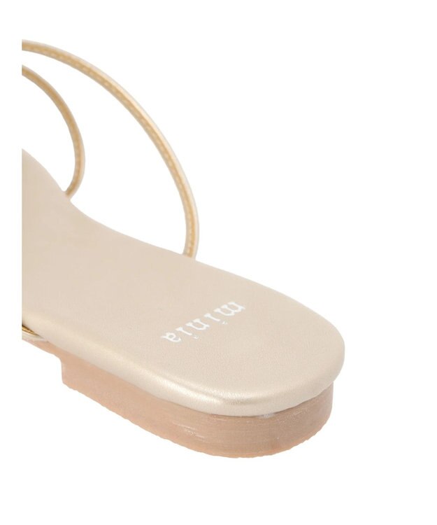 Green Parks ・ｍｉｎｉａ　ペタンコラインサンダル Gold