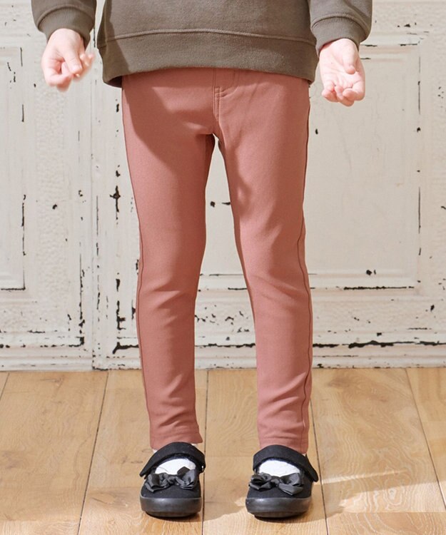 ANY KIDS ドリームストレッチ裏起毛パンツ テラコッタ