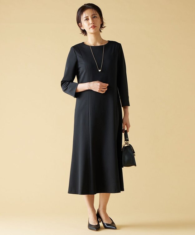 自由区 L 【セットアップ対応・洗える】モクロディ ワンピース ブラック系