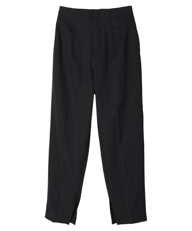 Green Parks 裾スリット／選べる美脚みえパンツ Black