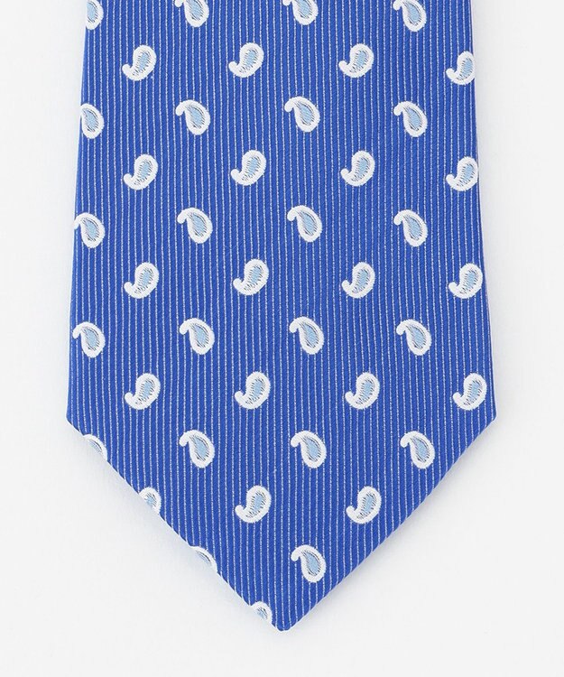 J.PRESS MEN ヴィンテージジャガード/ペイズリー柄 ネクタイ ブルー系8