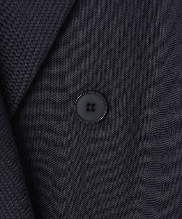 自由区 【洗える】トロピカルストレッチテーラード ジャケット ネイビー