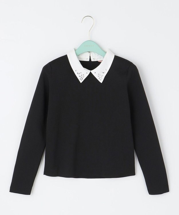 TOCCA 【洗える】GARDEN DEW ニットプルオーバー ブラック系