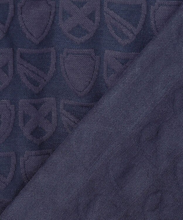 23区GOLF 【WOMEN】ハーフジッププルオーバー 着回しやすく長く愛用できる 総柄ながらもシック ネイビー系