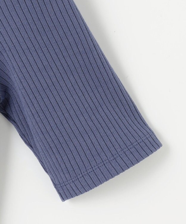 23区 【Indian Factory】シャイニーワイドリブ カットソー サックスブルー系