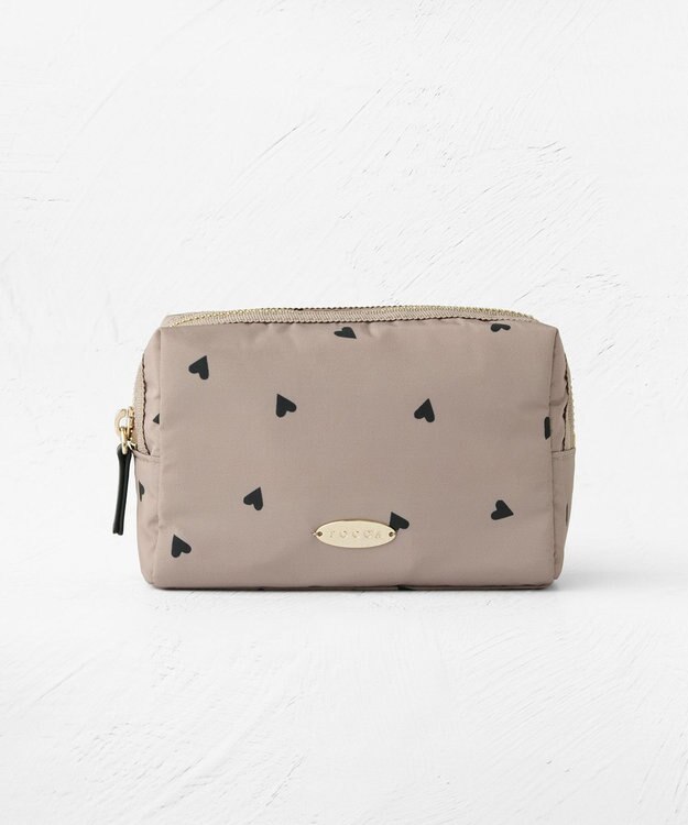 TOCCA 【撥水】DANCING LOVE POUCH ポーチ ベージュ系