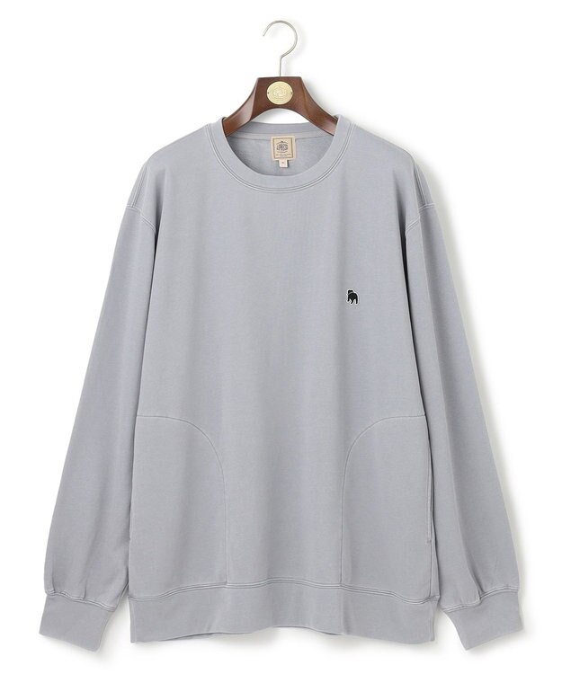 J.PRESS MEN 【KING SIZE】バックブルクルーネック スウェット ライトグレー系