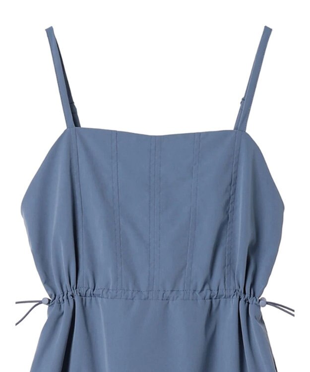 earth music&ecology ドロストティアードキャミワンピース Blue