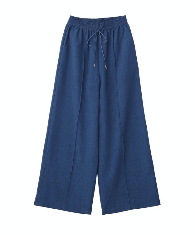 YECCA VECCA 【UVカット】サラサライージーワイドパンツ Blue