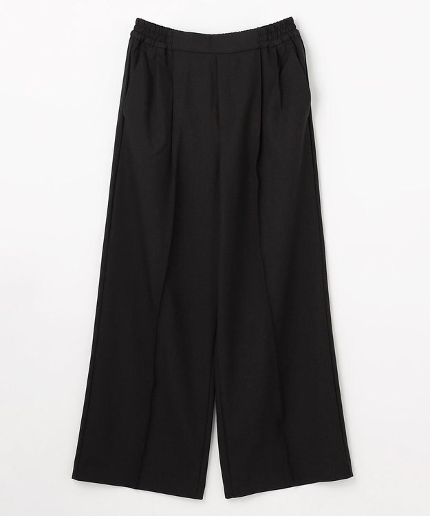 ANY 【6サイズ展開/ウエストゴム】イージーワイドパンツ ブラック