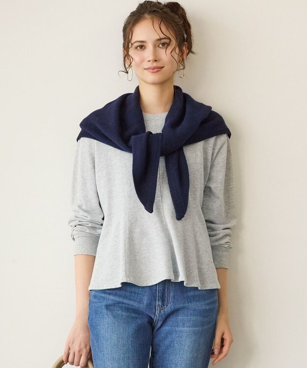 23区 【SLOW/一部店舗限定】好評につき追加生産！ハイゲージテリー スウェット デザイン カットソー ライトグレー系