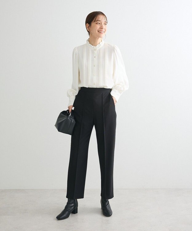 Green Parks ・ＥＬＥＮＣＡＲＥ　ＤＵＥ　ピンタックブラウス Off White