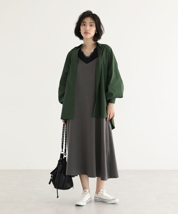 Green Parks ２ＷＡＹ　レースタンクトップ Charcoal Gray