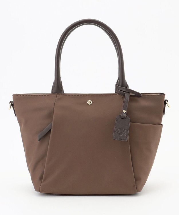 J.PRESS LADIES 【WEB限定】2wayナイロン Midium トート バッグ ブラウン系