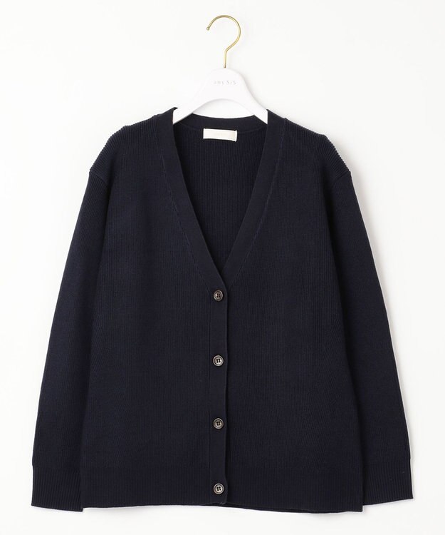 ANY SIS 【洗える】彩色兼美 カーディガン ネイビー
