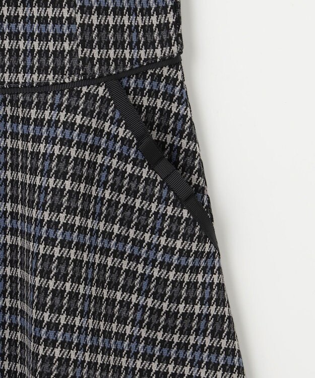 組曲 KIDS 【110-140㎝】チェック ワンピース ブラック系