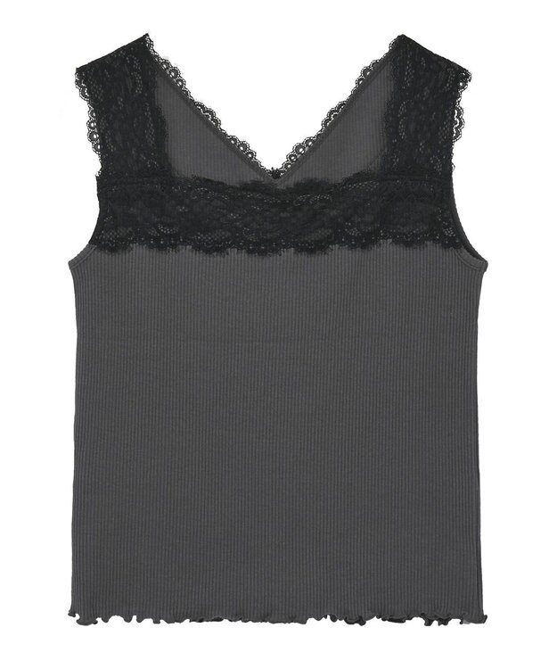 Green Parks ２ＷＡＹ　レースタンクトップ Charcoal Gray