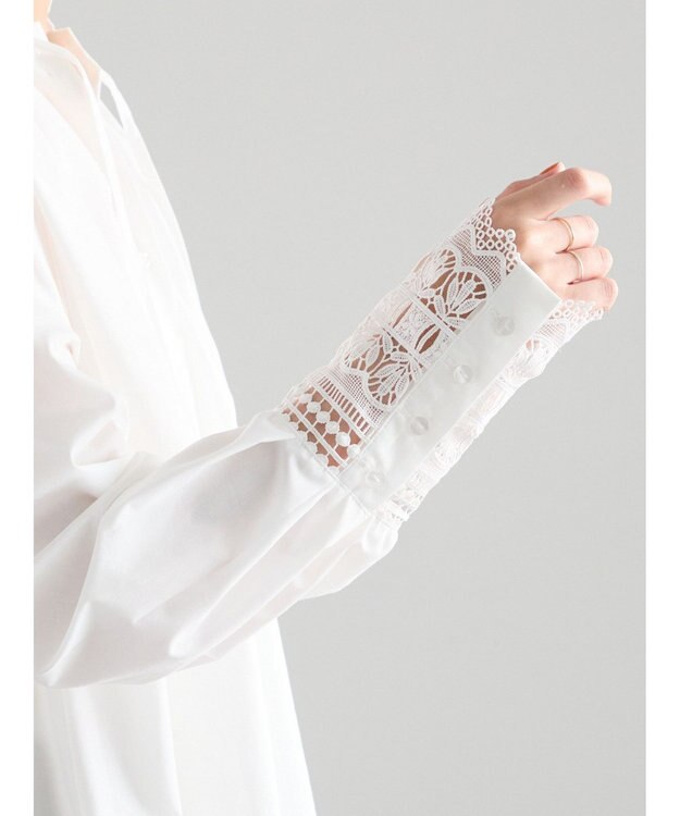 Te chichi レースカフスブラウス オフホワイト