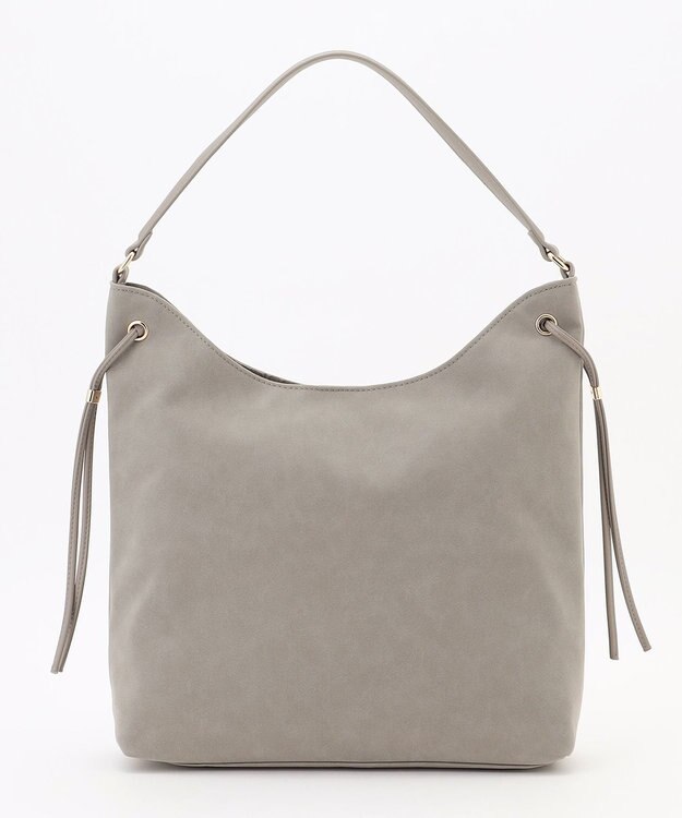 ANY 【A4サイズ収納可】スエードワンショルダーバッグ グレー