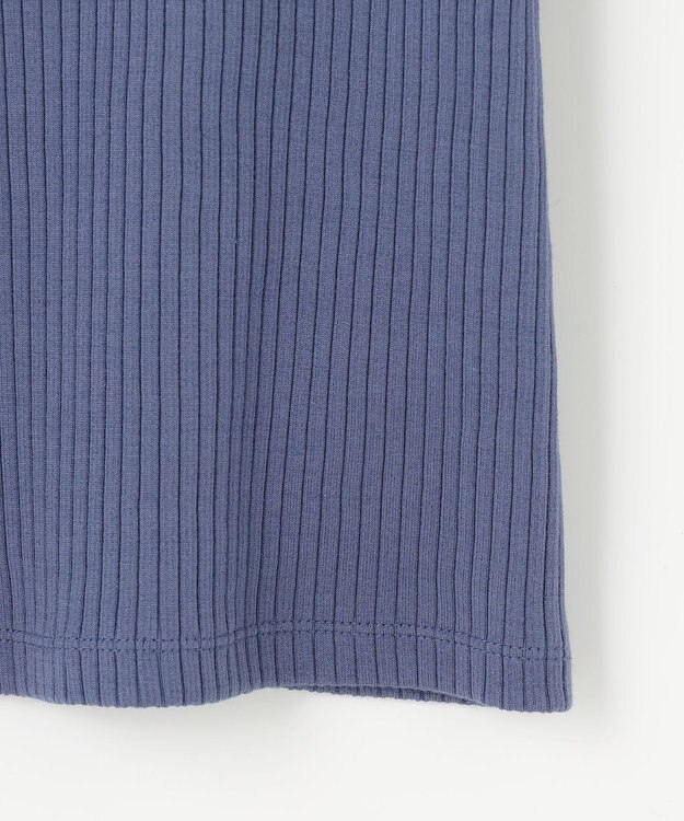 23区 【Indian Factory】シャイニーワイドリブ カットソー サックスブルー系