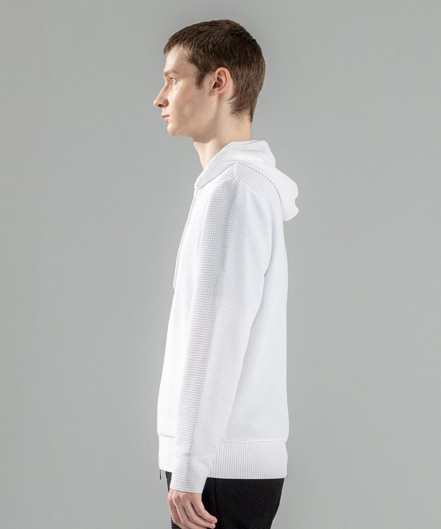 JOSEPH HOMME 新色追加【オリジナル素材/シワになりにくい】ライトタックジャージー ジップアップパーカー ホワイト系