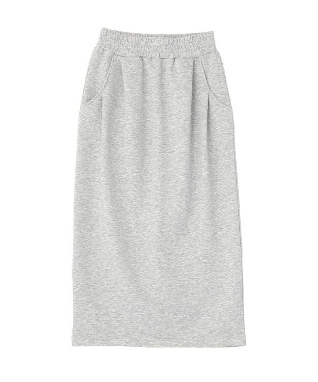 Green Parks ウエストタックＩラインカットスカート Gray Mixture